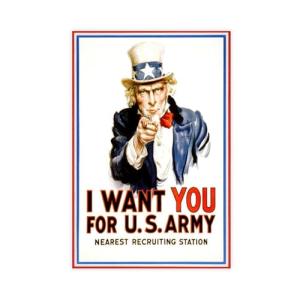 Kroey WWII 'I Want You' Army Canvas Art