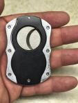 Colibri Double Guillotine Cigar Cutter - Black/Silver