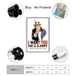 Kroey WWII 'I Want You' Army Canvas Art