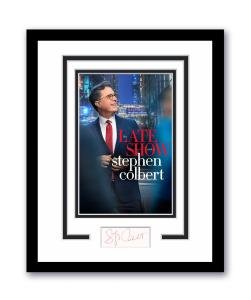 Stephen Colbert Signed 11x14 Framed Photo