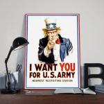 Kroey WWII 'I Want You' Army Canvas Art