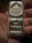 Scottsdale Mint 10 oz Silver Poured Bar