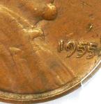 1955 Lincoln Cent Doubled Die Obverse DDO Penny