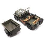 1:43 Willys Jeep Utility Truck with Trailer