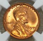 1955 Lincoln Cent NGC MS66RD Doubled Die