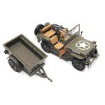 1:43 Willys Jeep Utility Truck with Trailer