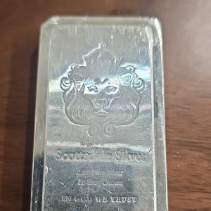 Scottsdale Mint 10 Ounce Silver Bullion Bar