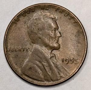 1955 Lincoln Wheat Cent - Doubled Die Edition
