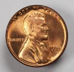 1955 P 1c Lincoln Wheat Double Die Penny