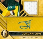 Jordan Love 2020 Panini Gold Rookie Autograph Card