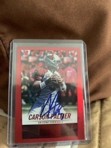2014 Panini Score Carson Palmer Auto /20