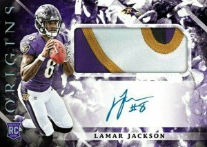 Lamar Jackson 2018 Origins Rookie Autograph Card