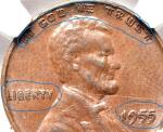 1955 Lincoln Wheat Cent NGC AU-58 BN Double Die