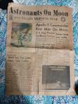 Apollo 11 Moon Landing Newspaper, July 21, 1969