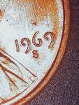 1969S Double Die O Uncirculated Mint Penny