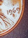 1969S Double Die O Uncirculated Mint Penny