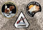 NASA Moon Mission Patches: Apollo 11, 13, Artemis