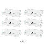 Acrylic Locking Display Case for Collectibles - 6 Pack