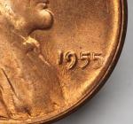 1955 P 1c Lincoln Wheat Double Die Penny