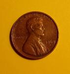 1969 D Penny Double Rim Floating Roof Collectible