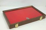 Walnut Display Case for Arrowheads, Knives, Coins