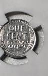 1943 P Lincoln Steel Wheat Cent in NGC Case