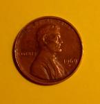 1969 D Penny Double Rim Floating Roof Collectible