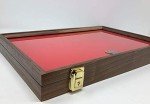 Walnut Display Case for Arrowheads, Knives, Coins