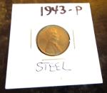 1943 Lincoln Steel Wheat Cent Coin Set of 3