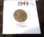 1943 Lincoln Steel Wheat Cent Coin Set of 3