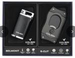 Colibri Belmont Jet Lighter & S-Cut Cutter Set