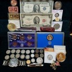 Franklin Half Dollar Coin Lot with Pearl Knife