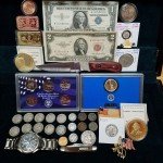 Franklin Half Dollar Coin Lot with Pearl Knife