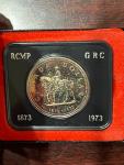 1973 Canada RCMP Toned Proof Silver Dollar