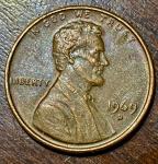 1969 D Mint Mark Lincoln Penny - Rare Find