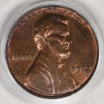 1972 Lincoln Cent PCGS MS63RB DDO Obverse