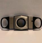 Colibri Black Stainless Steel Double Blade Cigar Cutter
