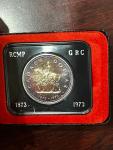 1973 Canada RCMP Proof Silver Dollar Collectible