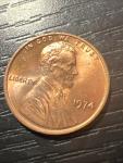 1974 Rare Copper Penny No Mint Mark