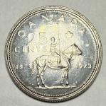 1973 Canadian RCMP 25-Cent Uncirculated Quarter