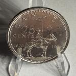 1973 Canadian RCMP 25-Cent Uncirculated Quarter
