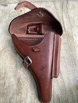 German P08 Luger Hardshell Pistol Holster - Brown