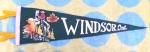 1950s Windsor Ontario Canada Mountie Pennant Flag