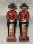 Rare Royal Canadian Mounted Police Salt & Pepper Shakers