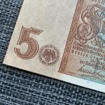 WW2 1942 German 5 Mark Banknote Collectible Money