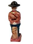 Hand Painted RCMP Mountie Ceramic Salt Shaker
