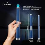 Colibri Aura Windproof Lighter in Matte Blue