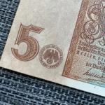 WW2 1942 German 5 Mark Banknote Collectible Money