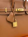 Hermes Birkin 25 Gold Epsom Handbag