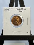 1955-P Lincoln Wheat Cent Penny Double Die